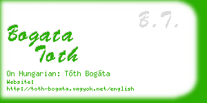 bogata toth business card